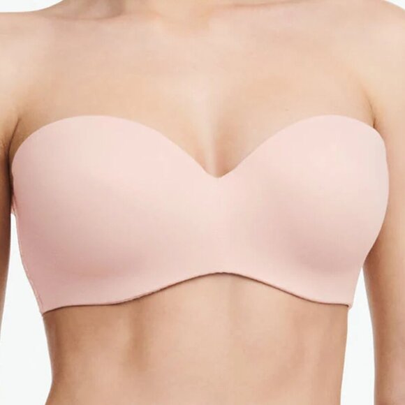 NWT Chantelle Norah Rose Comfort Strapless Bra in Rose Size 32C - Picture 1 of 7